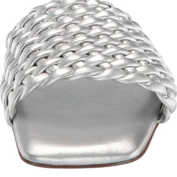 Vince Camuto Arissa Woven Flat Sandal in Pewter. SZ 6.5M - Picture 2 of 10